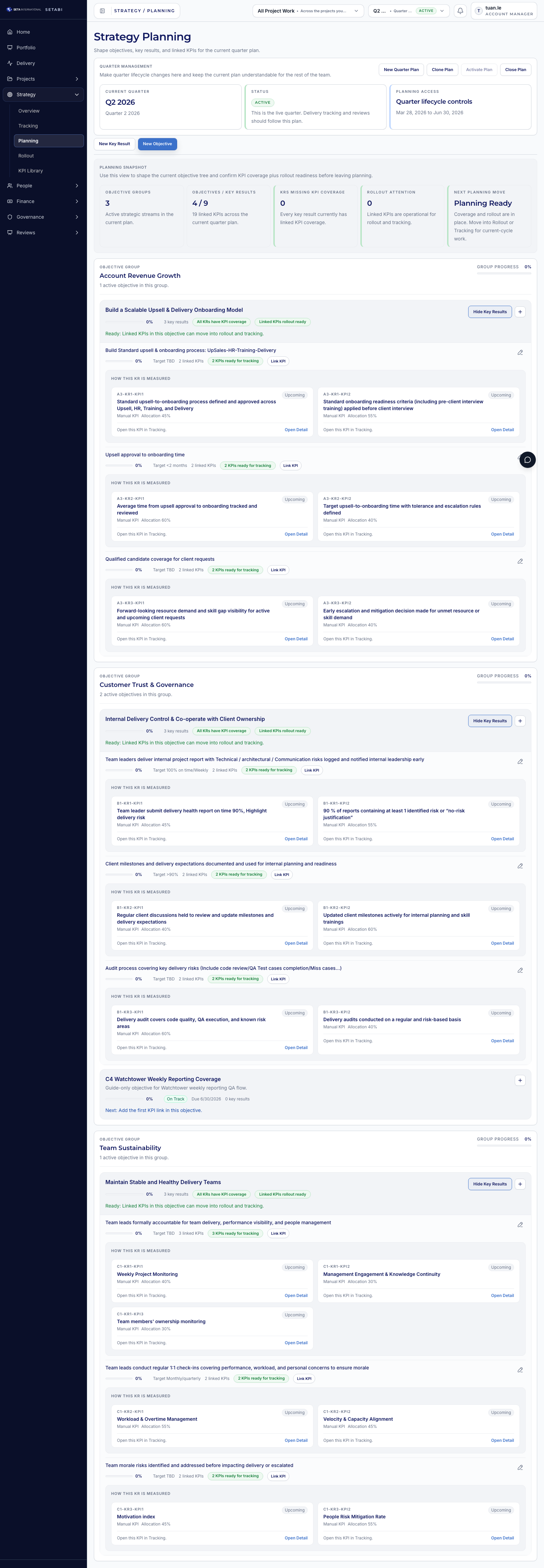 Return to Planning before adding the KR